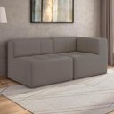 Ver imagem 2 de Sofá Modulado 2 Lugares 154cm Espuma D33 Multimóveis CR45352 Bege Escuro