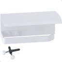 Ver imagem 3 de Porta Papel Higiênico Dupla Fixação Parede Branco F.zmt