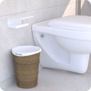 Ver imagem 5 de Porta Papel Higiênico Dupla Fixação Parede Branco F.zmt