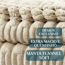 Ver imagem 3 de Cobertor Queen Super Grosso Fofinho Quente e Antialérgco Sophie:caqui