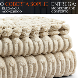 Cobertor Queen Super Grosso Fofinho Quente e Antialérgco Sophie:caqui - 2