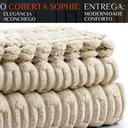 Ver imagem 2 de Cobertor Queen Super Grosso Fofinho Quente e Antialérgco Sophie:caqui