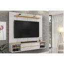 Ver imagem 7 de Painel Home P/ Tv até 70 Pol Alana 169x180cm Off White/freijó - Dj Móveis