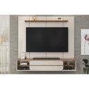 Ver imagem 1 de Painel Home P/ Tv até 70 Pol Alana 169x180cm Off White/freijó - Dj Móveis