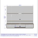 Ver imagem 5 de Painel Bancada Suspensa para Tv até 65 Pol. 2 Portas Âmbar Cinamomo/off White/ripado - Bechara