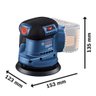 Lixadeira Roto Orbital 18v Gex 185-li Bateria 8 Ah Procore Bosch - 4