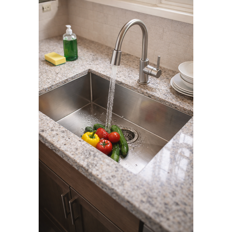 Cuba Gourmet Pia Aço Inox 304 Cozinha Profissional 60x40cm Cozix