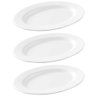 Kit 3 Travessas de Melamina Bandeja Oval Servir Porções Petiscos Saladas Pratos Quentes - 1