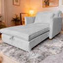 Ver imagem 2 de Poltrona-cama Mônica Bouclé ? Conforto, Sofisticação e Praticidade em Um Só Móvel