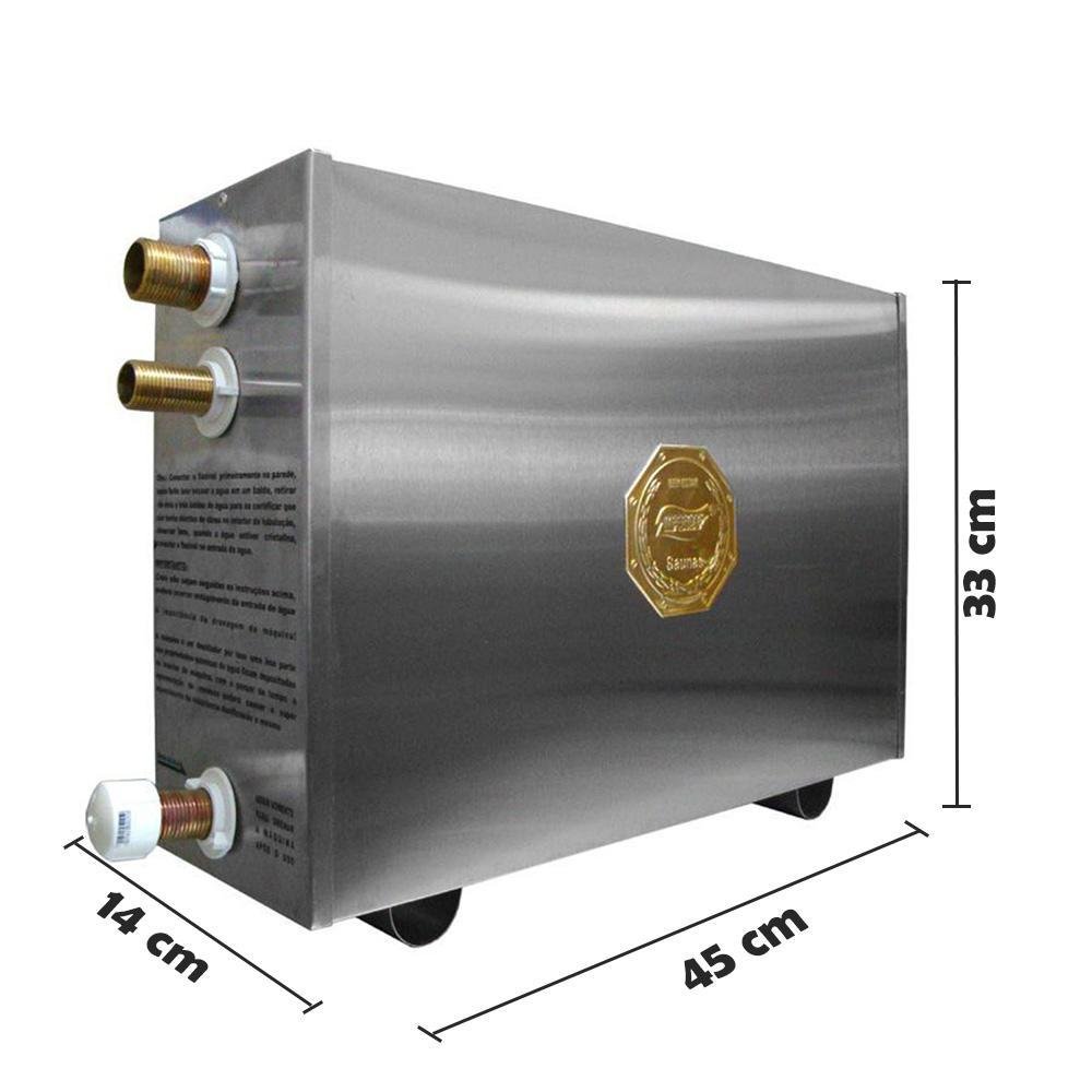 Sauna Vapor Elétrica 9kw Comando Smart Wifi Impercap até - 9