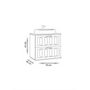 Ver imagem 5 de Gabinete para Banheiro Milena 78cm Suspenso - Fabribam