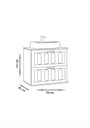 Ver imagem 5 de Gabinete para Banheiro Milena 78cm Suspenso - Fabribam