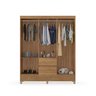 Guarda-roupa Casal 6 Portas Flash com Gavetas Amêndola Touch | 181cm | Mdp - 3