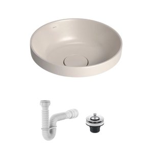 Cuba de Sobrepor Deca Slim 30x30 Redonda Barbante + Válvula + Sifão