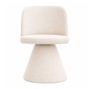 Ver imagem 5 de Cadeira de Jantar Giratória Solis Bouclé Off White - Sallar Home