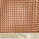 Ver imagem 6 de 6 Cadeiras Corda Náutica e Mesa Tampo 2,00m Ripado Alumínio Terra Cota