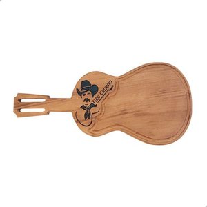 Tábua de Churrasco Viola Tião Carreiro Madeira Muracatiara:viola/marrom