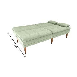 Sofá Cama na Caixa 3 Lugares 190cm e Almofadas Taylor Matrix Oliva - 6