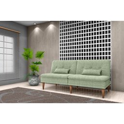 Sofá Cama na Caixa 3 Lugares 190cm e Almofadas Taylor Matrix Oliva - 7