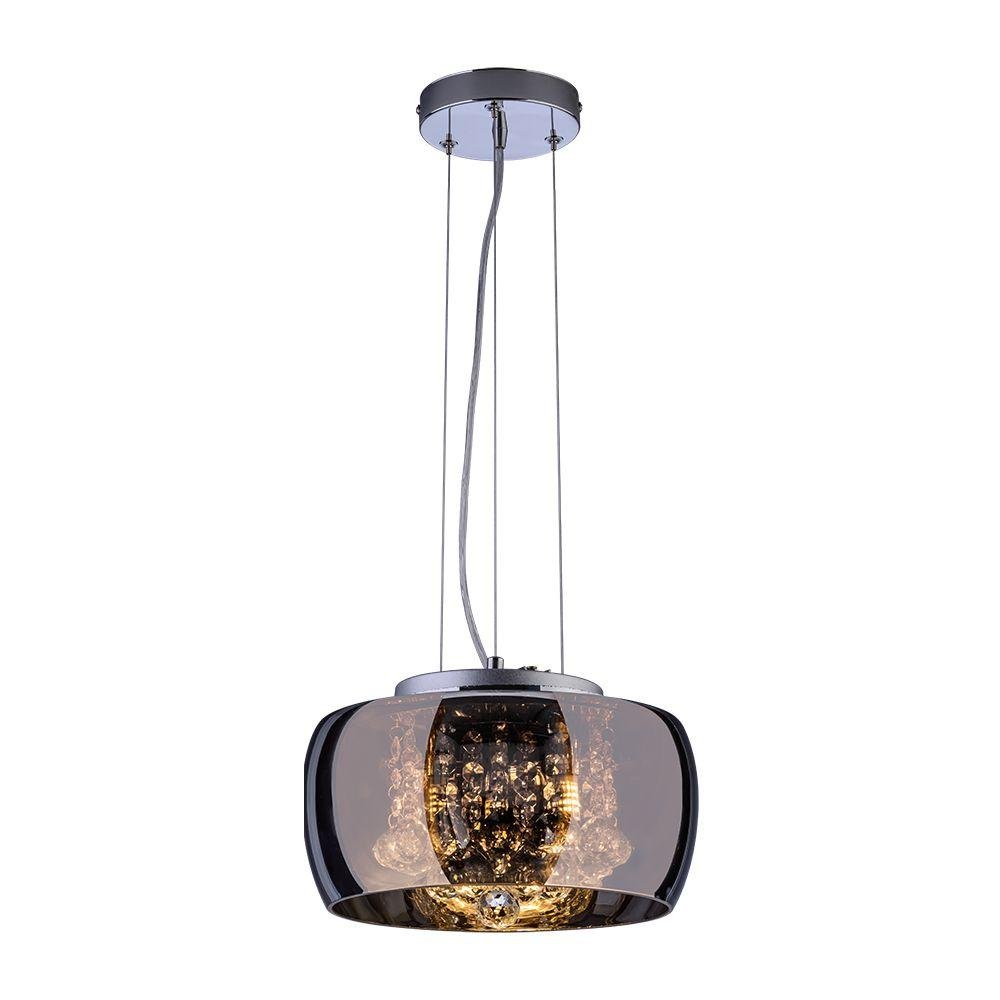 Pendente/Plafon em Vidro e Cristal Attractive Cromado 28cm G9 - Lustre Design Moderno Sala/Quarto - 2