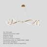Lustre Pendente 120cm 40w Led Integrado Dourado Bivolt - 2