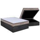 Ver imagem 1 de Cama Box Baú Casal: Colchão Espuma D45 Orthoflex Genova + Base CRC Suede Gray(138x188)