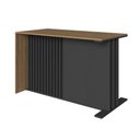 Ver imagem 3 de Mesa de Escritório Ripada 120cm para Computador Mel/Grafite - Faema Móveis