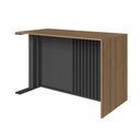 Ver mais imagens de Mesa para Escritorio Escrivaninha Ripada Mesa Computador 120cm Mel/Grafite - Faema