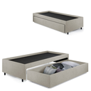 Ver imagem 1 de Base Box Cama Viúva com Gaveta Sapateira para Colchão 120x203 Cm Courino Linho