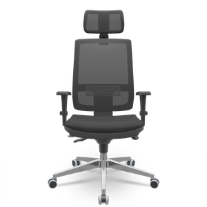 Brizza Tela Slider 3d Apoio Base Aluminio Plaxmetal Ergonômi - Poliéster Preto