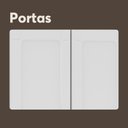Ver imagem 5 de Armário Aéreo Alto de Aço 3 Portas Branco Colors Bertolini