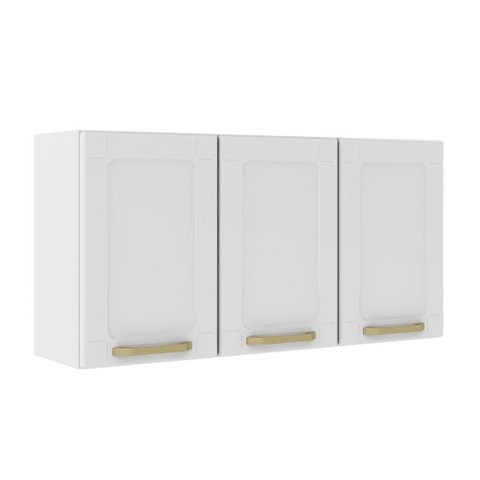 Armário Aéreo Alto de Aço 3 Portas Branco Colors Bertolini