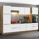 Ver imagem 1 de Armário de Cozinha Completa 320cm Rustic Branco Veludo Lux Madesa 03