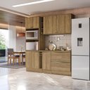 Ver imagem 5 de Armário de Cozinha Compacta 100% Mdf 205cm Nogueira Celeste Kappesberg