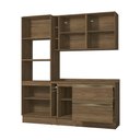 Ver imagem 4 de Armário de Cozinha Compacta 100% Mdf 205cm Nogueira Celeste Kappesberg