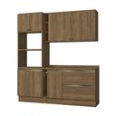 Ver imagem 2 de Armário de Cozinha Compacta 100% Mdf 205cm Nogueira Celeste Kappesberg