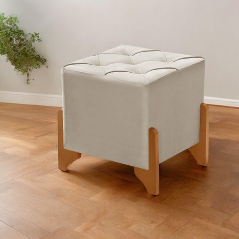 Puff Banqueta Kansas Desenho Alto Padrão P/ Salas e Recepção