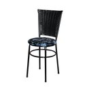 Ver imagem 6 de 2 Cadeiras Pretas para Cozinha Hawai Preta com Assento Floral Cor:floral Preto