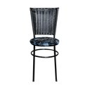 Ver imagem 5 de 2 Cadeiras Pretas para Cozinha Hawai Preta com Assento Floral Cor:floral Preto