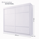 Ver imagem 3 de Guarda Roupa Casal Trancoso 2 Portas 6 Gavetas Valverde Moveis Cinamomo