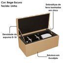 Ver imagem 4 de Recamier Calcadeira Bau 90 Cm Dalia Linho Bege Escuro Artte Bege Escuro