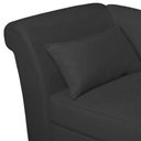 Ver imagem 2 de Recamier Diva França 1,40m Suede Preto - Inova Decor