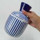 Ver imagem 6 de Vaso Suez Decorativo Cachepô Enfeite 20x13x13cm Cerâmica Azul