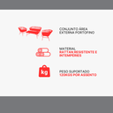 Ver imagem 5 de Conjunto de Àrea Externa Portofino com 1 Sofá, 2 Poltronas 1 Mesa - Chumbo/ratan