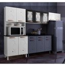 Ver imagem 1 de Cozinha de Aço Compacta Telasul Mirage 3 Peças Branco/preto