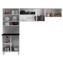 Ver imagem 4 de Cozinha de Aço Compacta Telasul Mirage 3 Peças Branco/preto