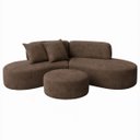 Ver imagem 2 de Sofá Virgínia 3m Estofado Suede Moderno Confortável Luxo