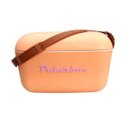Ver imagem 2 de Bolsa Térmica Cooler Retrô com Alça em Couro 12 Litros - Polarbox - Sorvete Laranja