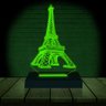 Luminária Led 3d Torre Eiffel Abajur 2 Verde - 2