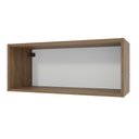 Ver imagem 1 de Armário Aéreo 80 Cm Nicho Aberto para Cozinhas Lux, Glamy, Agata, Stella Rustic Madesa Rustic